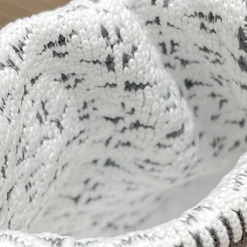 Women's Autumn Stretchy Knitted Ankle Boots Sock Style Slip On Retro Flat Sport Short Boots Female Shoes Botas De Mujer 2024