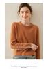Women's Pure Cashmere Round Neck Knitwear - Warm, Casual, Urban Style for Autumn/Winter