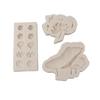 Flowers Leaf Silicones Molds Fondant Mould Pastries Baking Tool Resins Decoration Handmade Soap Molds Fondant Molds
