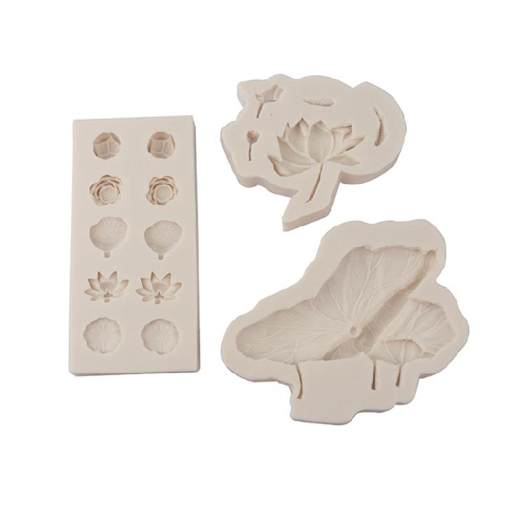 Flowers Leaf Silicones Molds Fondant Mould Pastries Baking Tool Resins Decoration Handmade Soap Molds Fondant Molds