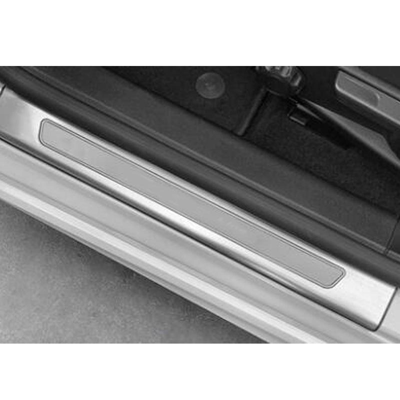 For Ford Focus Steel Car External Door Sill Scuff Plate Cover Threshold Strip Trim Auto Interior Accessories