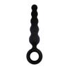 New Five-Inch Chain Black Silicone Back Court Anal Plug Back Court Pull Beads Sex Toys Anal Plug Adult Products