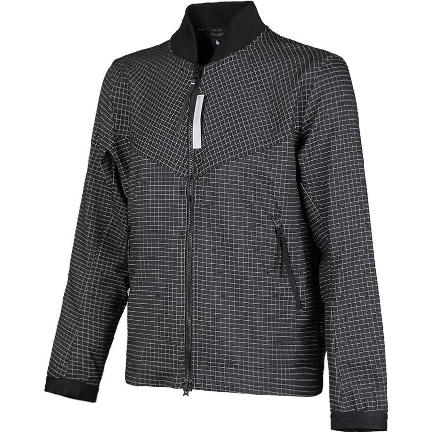 Nike Athleisure Casual Sports mesh Stand Collar Woven Jacket Black Men s AR1579-010 M