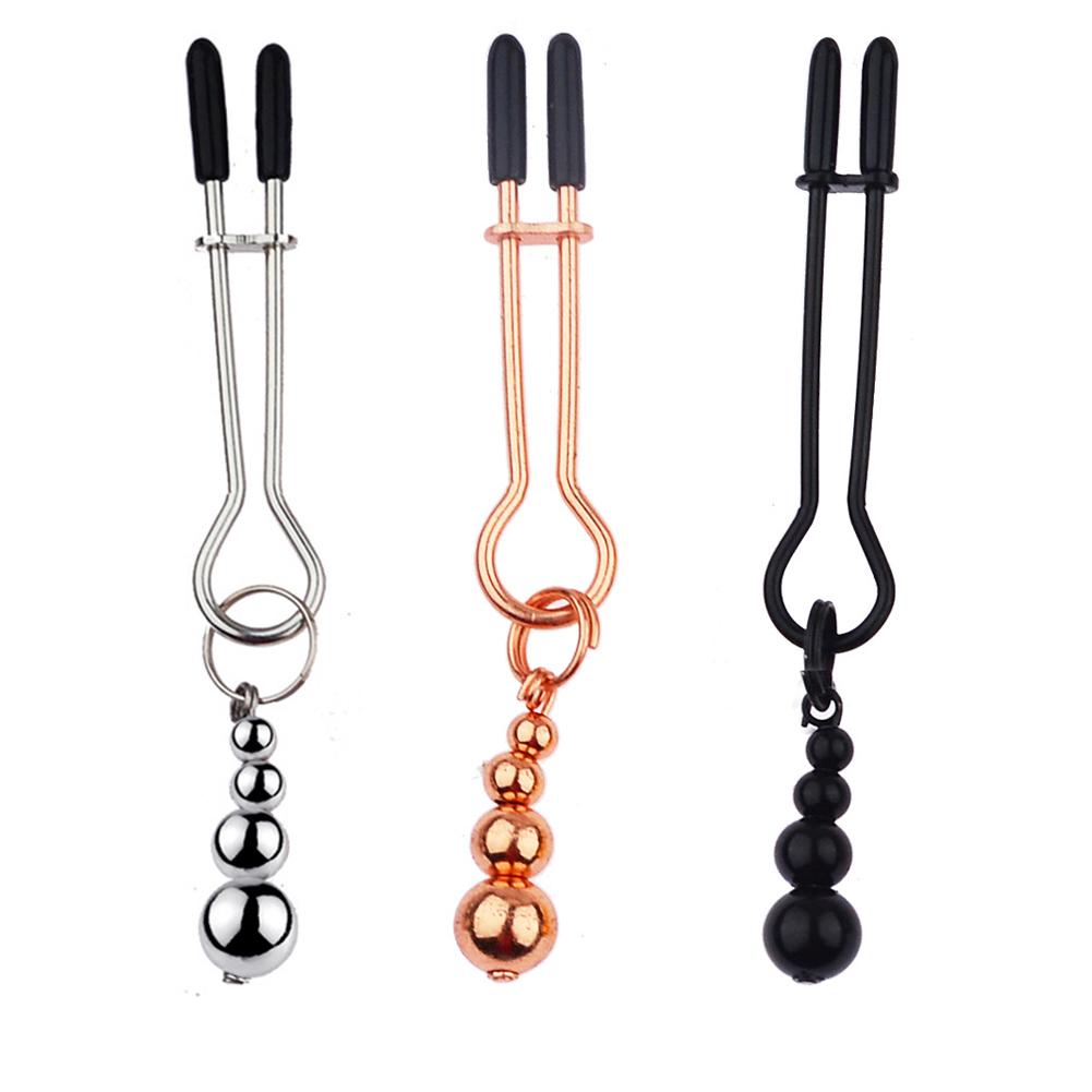 Nipple Clamps Adult Sex Toys with Gourd Weights Non Piercing Breast Clip Body Jewelry Passion Sex Pruducts for Couples