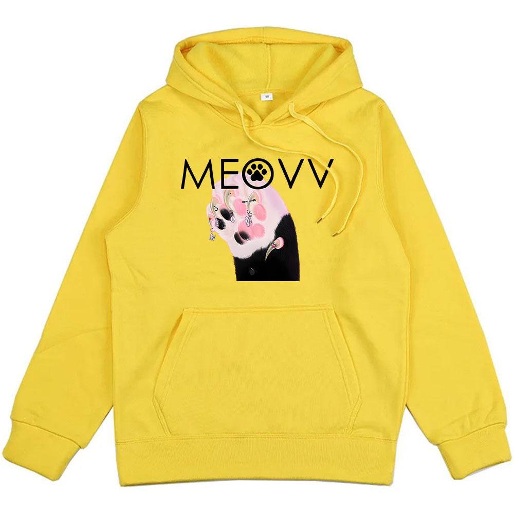 Pánské Dámské Oblečení Meovv Mňau Kawaii Grafické Mikiny Ležérní Ropa Hombre Mikiny Roztomilý Kreslený Potisk s Kapucí