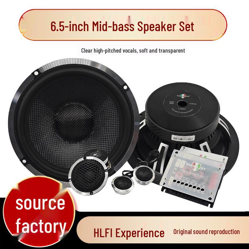 Three-Way High Power Car Audio Component Speaker Set