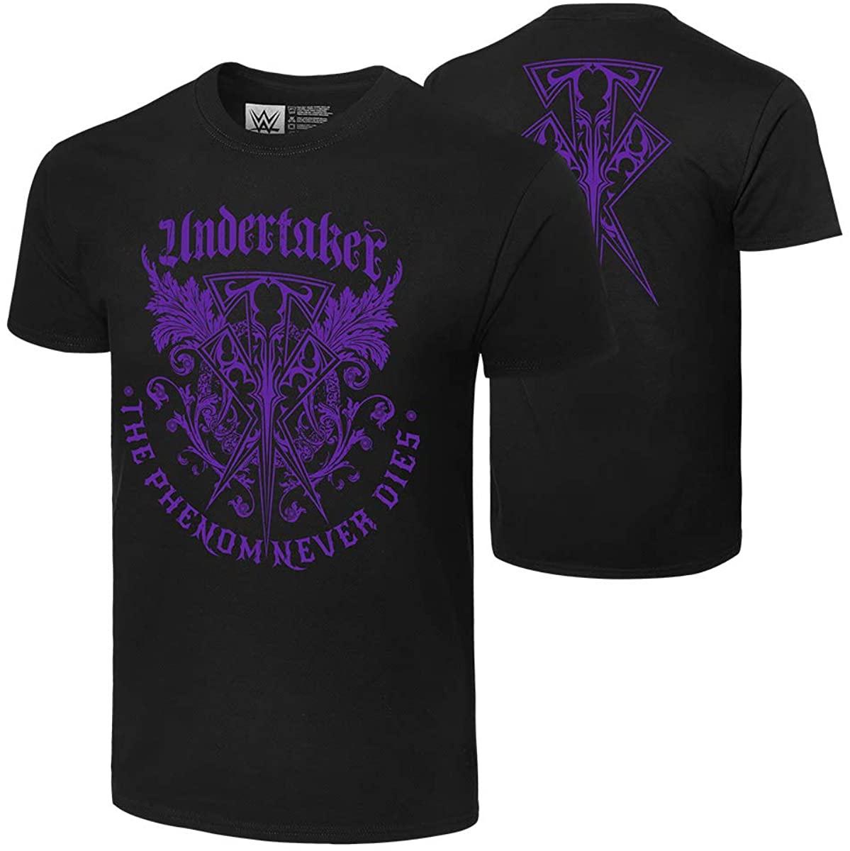 

Аутентичная футболка Undertaker The Phenom Never Dies, черная, фиолетовая