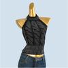 Heavy Industry Hot Drilling Hanging Neck Top Women Sleeveless Vest Spring Diamond Outer Wear 2025 Gyaru Wear Sexy Backless High-End Sense