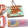14-teiliges Stressabbau-Dekompressionsspielzeug 26 Tasten-Druckknopf-Tastatur-Schlüsselanhänger Fidget-Spielzeug Kreatives Ornament Für Familienparty-Mitgebsel