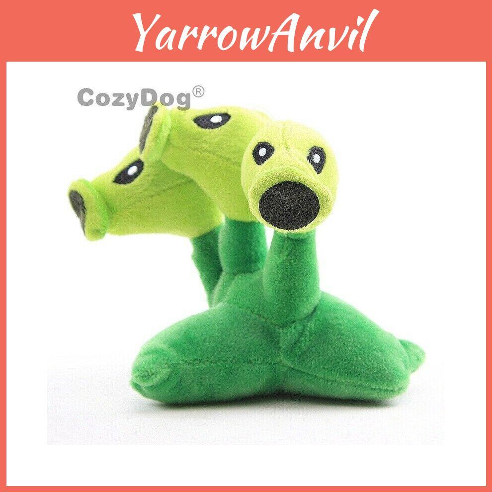 Plush Threepeater Plant Vs Zombies Doll 17cm Stuffed Toy For Kids' Gifts