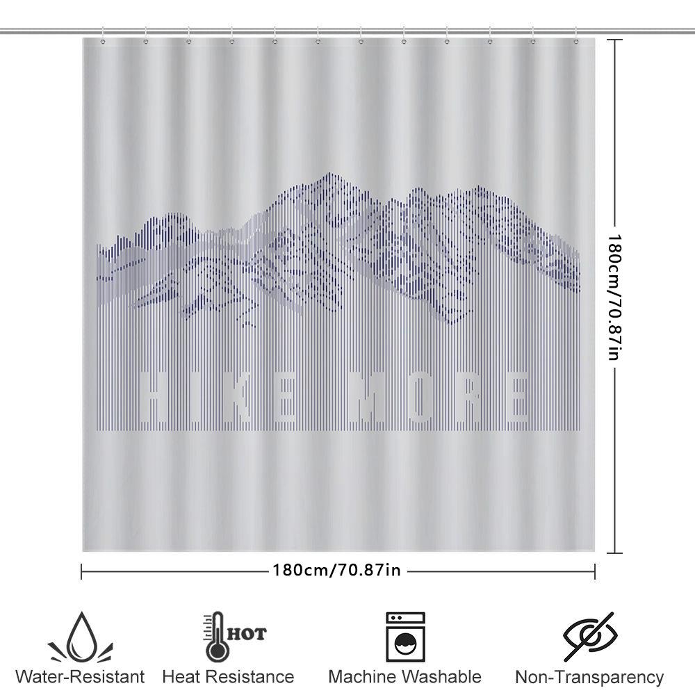 Orange Blue Decorative Shower Curtain 3D Printed Bath Curtains for Bathroom Decor Waterproof Fabric Shower Panels Customized Siz