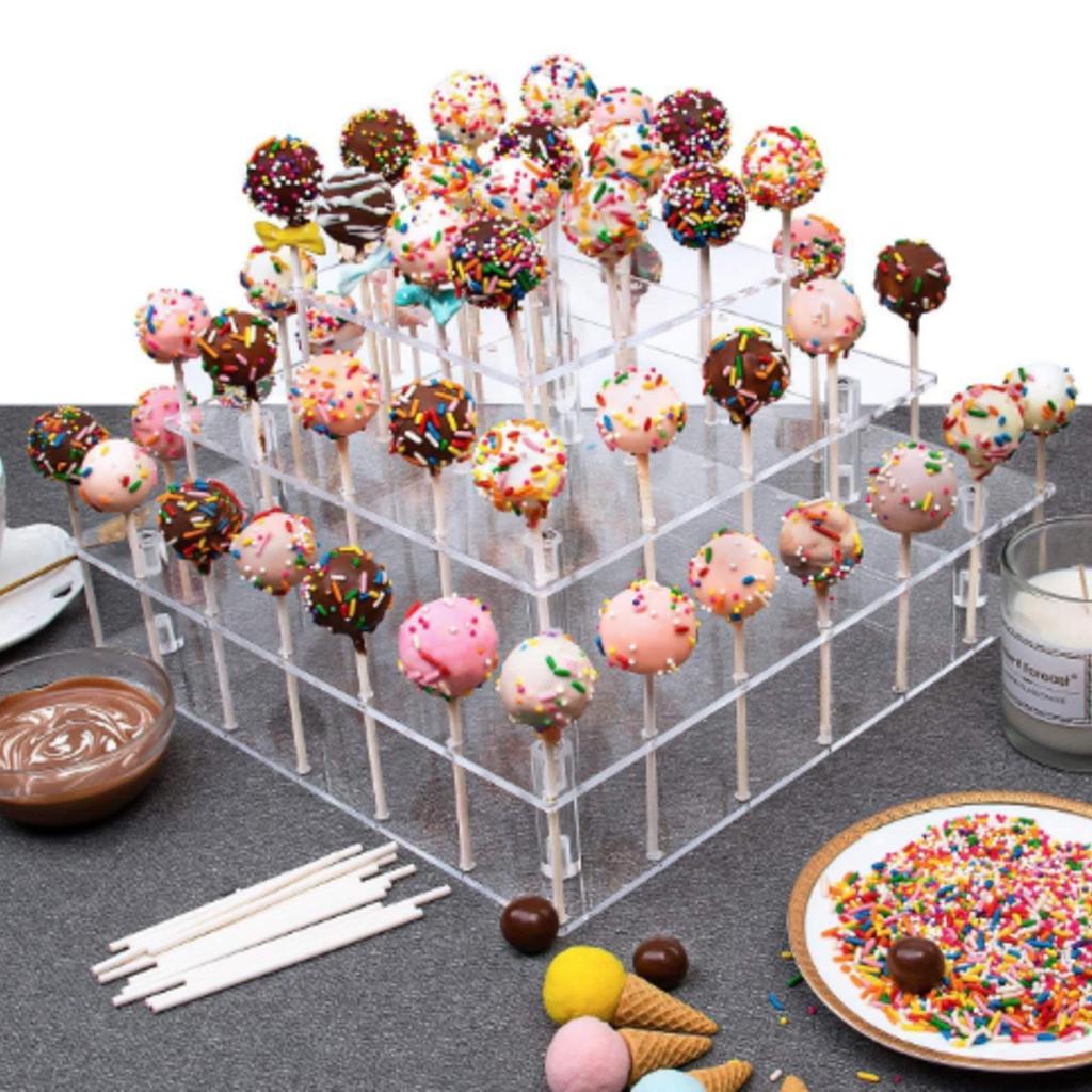 56 Hole Sucker Display Stand Elegant Holder Tiered for Home Entertaining