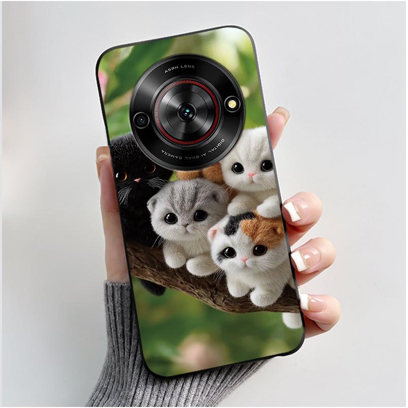 Phone Casing For ZTE Blade A75 5G Z2357N Nubia Focus 5G Case Luxury Dragon Cute Cool Boys Girls Black Soft TPU Back Shell Cover