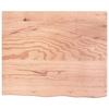VidaXL Dessus de table marron clair 60x50x6 cm bois chêne traité 3156349