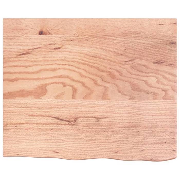 VidaXL Dessus de table marron clair 60x50x6 cm bois chêne traité 3156349