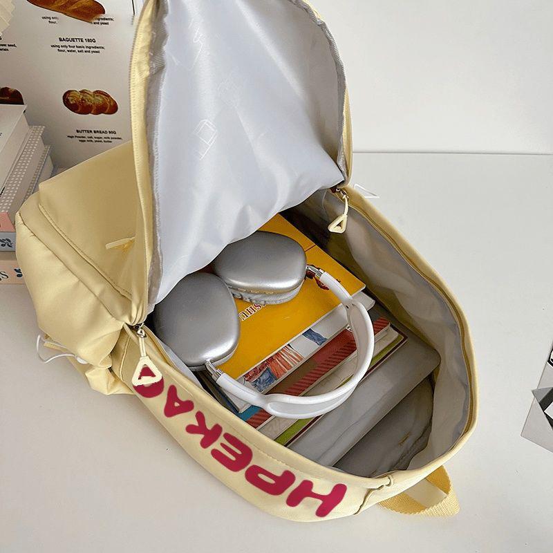 School Bag Girl Junior High School Girl New Simple and Versatile Japanese Travel Backpack Design Sense Backpack