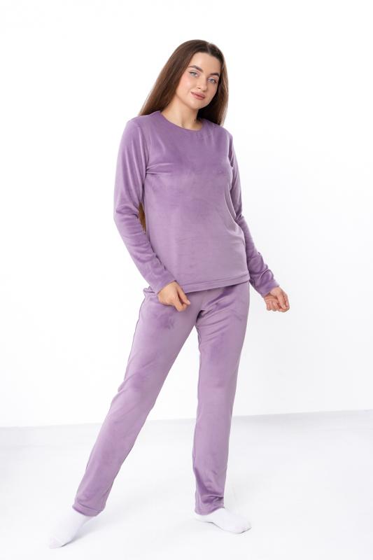 Pajama Set (women) – Velour Long Sleeve Top & Pants, Winter 8162-030 HC