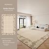 French Secret Garden Waterproof Stain-Resistant Carpet: Luxurious Medieval-Inspired Blanket for Living Room, Bedroom, or Coffee Table Use.
