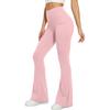 High Waisted Flared Yoga Pants for Women, Color Wide Leg Bell Bottoms