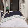 Nordic Style Floor Mat Door Mat Home Bedroom Living Room Bathroom Non-slip Absorbent Machine Washable Carpet Mat