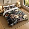 Set Biancheria da Letto Morbido con Fantasia Attack on Titan, 1 Copripiumino più 2 Federe Stile Moderno Camera da Letto Tessile per la Casa