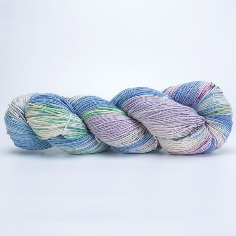 100g 300Meters Handmade Dyed Wool Yarn for DIY Knitting&Crocheting Sweater Scarf Gradient Color Cotton Wool Yarn