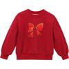 Girls New Year Fleece Hoodie Winter Warm One Piece Sweatshirt Stylish Kids Chinese Festival Top
