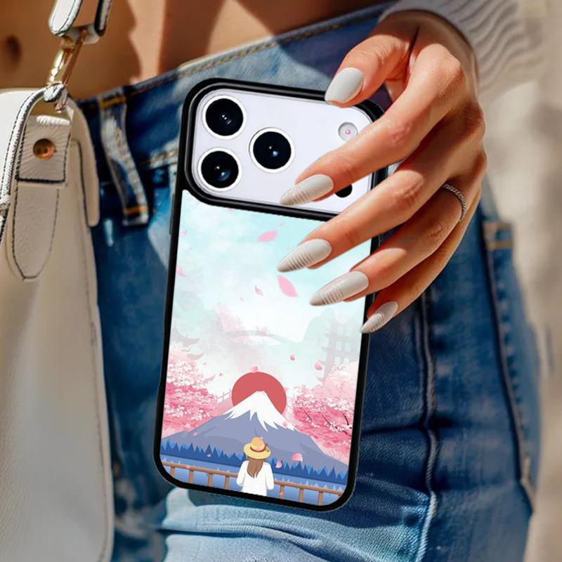 Mount Fuji Phone Case For iPhone 17 Air 14 15 13 12 Max Cover For Apple 16e 11 Pro Max Plus Coque