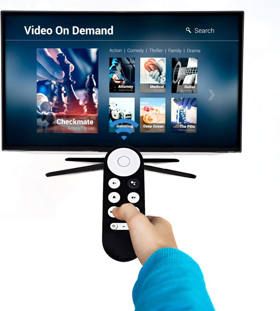 Schutzhülle aus Silikon für Fernbedienung, sturzsicher und stoßfest, Hülle für Sprachfernbedienung