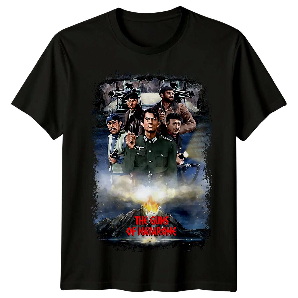 

The Guns of Navarone (1961) Movie Poster Inspired 100% Cotton T-shirt Mens Tees Top Retro Tee Unisex M