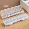 Clear Rectangular Plastic Coin Storage Case Capsules Container Holder Bins for Organizing And Storing Coins
