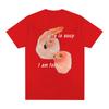 Life Is Soup But I Am Fork I Shrimp Seal Meme Funny Graphic T Shirt  Women Retro Classic T Shirt Summer T Shirts