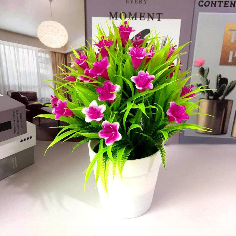 Simulated Chrysanthemum Hydrangea Calla Artificial Flowers Potted Green Plants