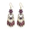 Bohemian Jewelry Earrings For Women Acrylic Flower Tassel Crystal Wedding Earings Ethnic Geometric Earrings Pendientes Mujer