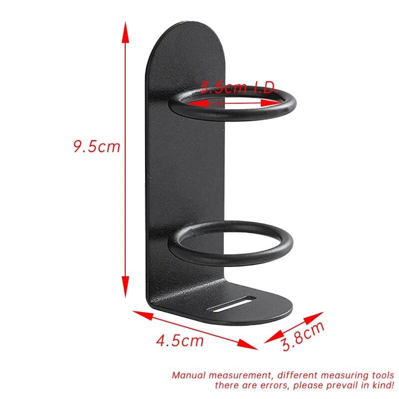 Porte-brosse à dents électrique mural porte-brosse à dents en métal socle pour rasoir étagère de rangement gain de place accessoires de salle de bain