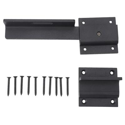 Flip Gate Latch Lock Carbon Steel Door Latch with Padlock Hole for Outdoor Wooden Fence Barn Door