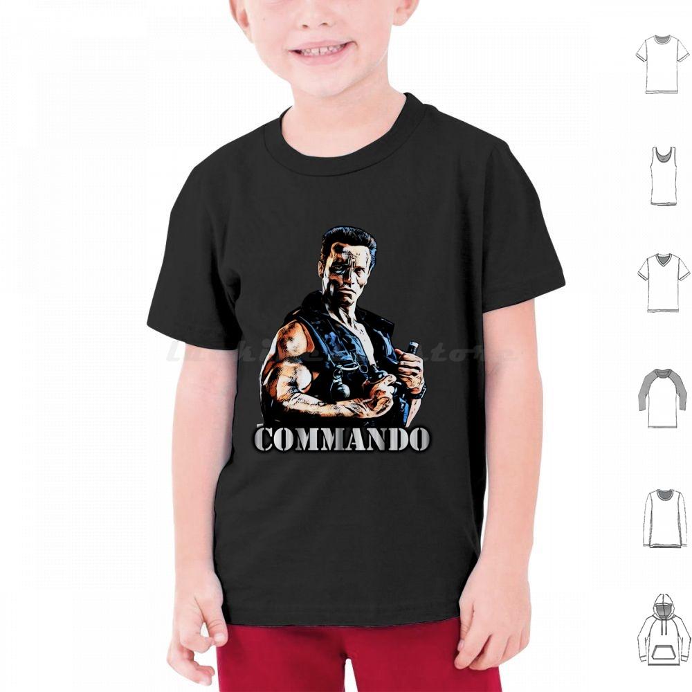 Commando T Shirt Cotton Men Women DIY Print Commando Movies Popular A Beverly Hills Cop See You At The Party Richter Terminator