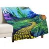 Road To the Emerald City Throw Blanket Fashion Sofas Weighted Multi-Purpose Retros Blankets