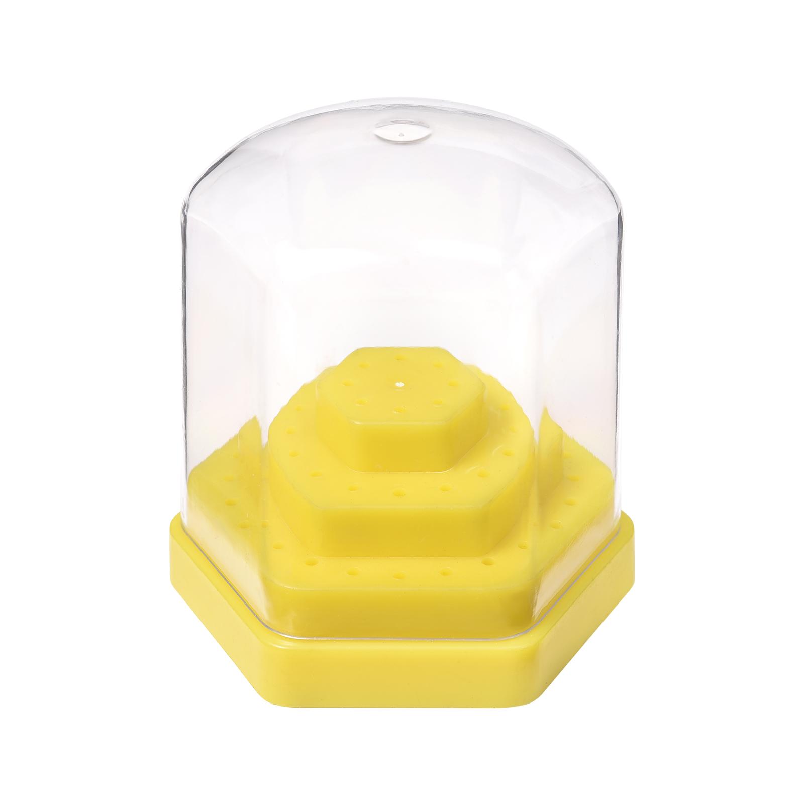 

1 шт. Акриловый держатель для боров для маникюра на 48 отверстий Профессиональная коробка для хранения лака для ногтей Дисплей Коробка для боров для стоматологии Хранение