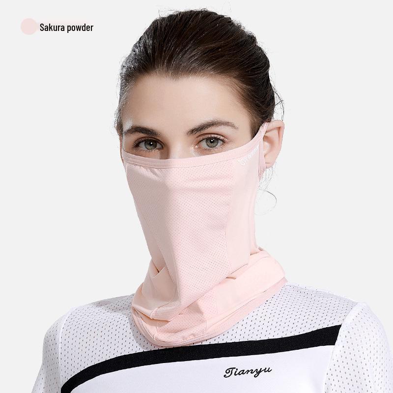 Summer Anti-UV Women's Face Mask with Neck and Ear Protection for Cycling and Golf