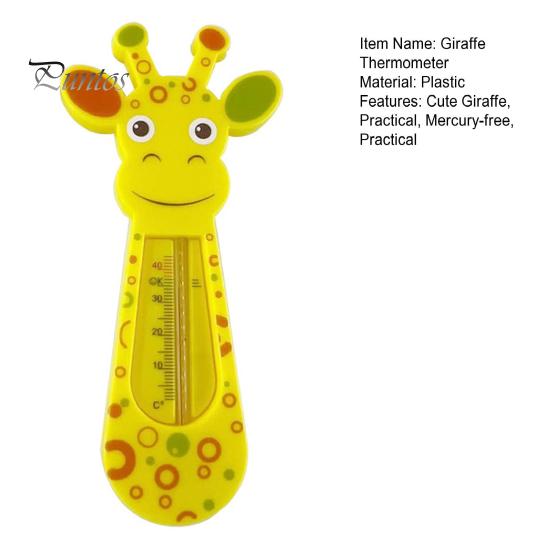 Baby Bath Thermometer Digital Giraffe Bathtub Thermometer Infant Water Temperature Thermometer Floating Baby Shower Toy for Infant Toddler Bathtub