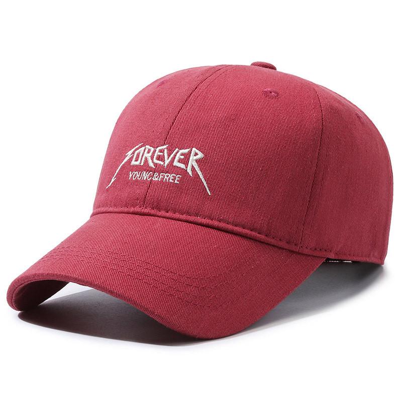 Foreve Letters Embroidery Cap Women Sunscreen Soft Top Outdoor Running Sports