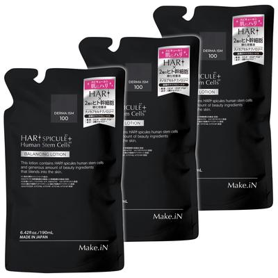 HARI Spicule Human Stem Cell Lotion for Pore Made In Japan Bags X Make.iN + Lotion/Refill [190ml] Care, Ceramide, CICA, EGF, FGF, Moisturizing,