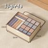 1pc Multifunctional Household Large-capacity Grid Storage Box with Lid, Three-in-one Drawer Underwear and Underwear Storage Box