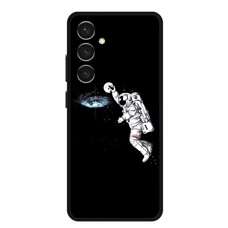 For Samsung S24 Plus Phone Case S24Plus Black Silicone Soft Back Cover Case For Samsung Galaxy S24 Plus Case S 24 Plus Funda Bag