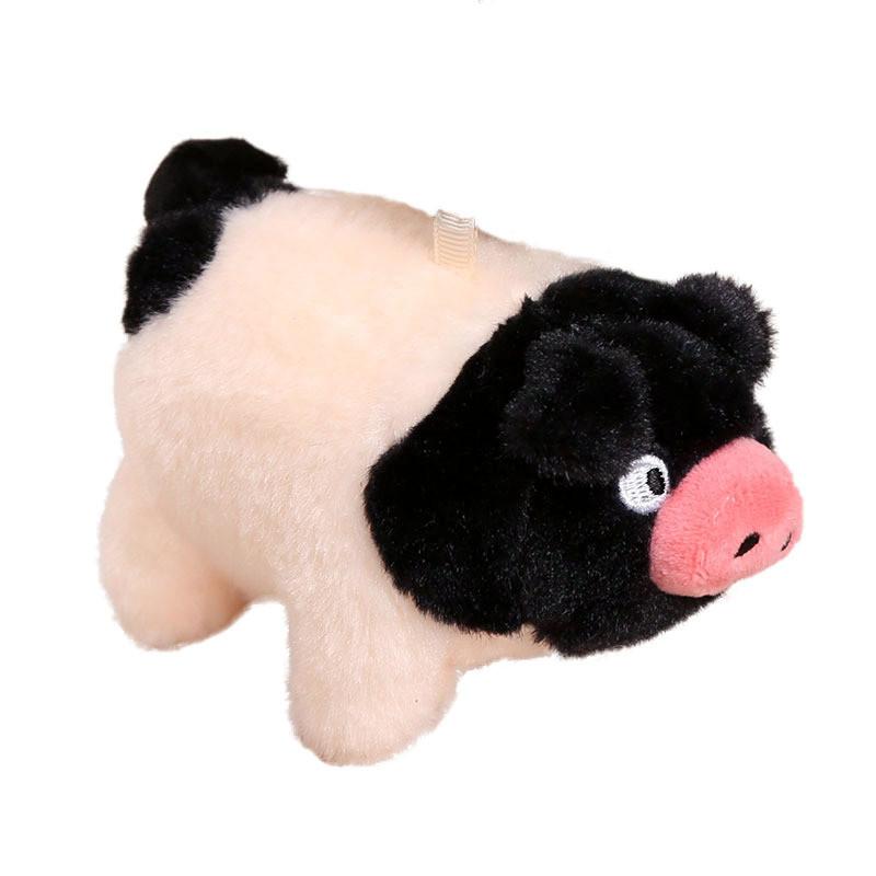 Short Plush Pig Keychain With Sound For Girls And Boys