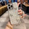 Applicable Iphone17Promax Bracelet Mobile Phone Case Apple 16Pro Butterfly 15 Rhinestone All-Inclusive Hard Case