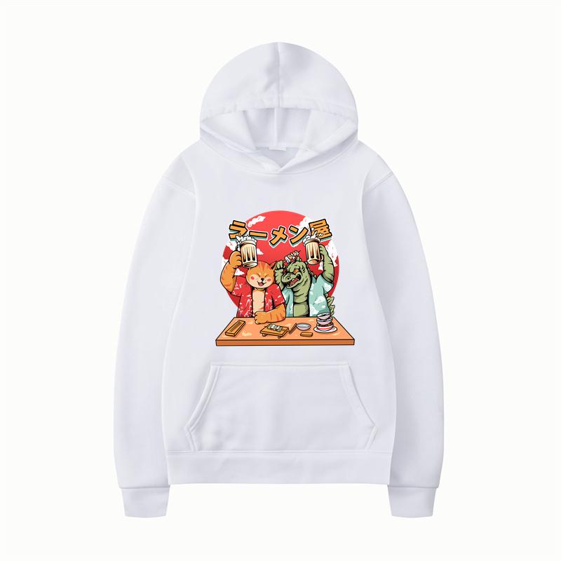 Japanese Anime 90s Graphic Sweatshirt Manga One Piece Gear  Hoodie Women Funny Loose Fleece Cartoon Luffy Ullzang Sweatshirts