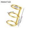 2/6/10Pcs 3 Ring Metal Loose Leaf Binders Book Rings Snap Split Hinged for DIY Travel Diary Photo Album Notebook Binding Spines