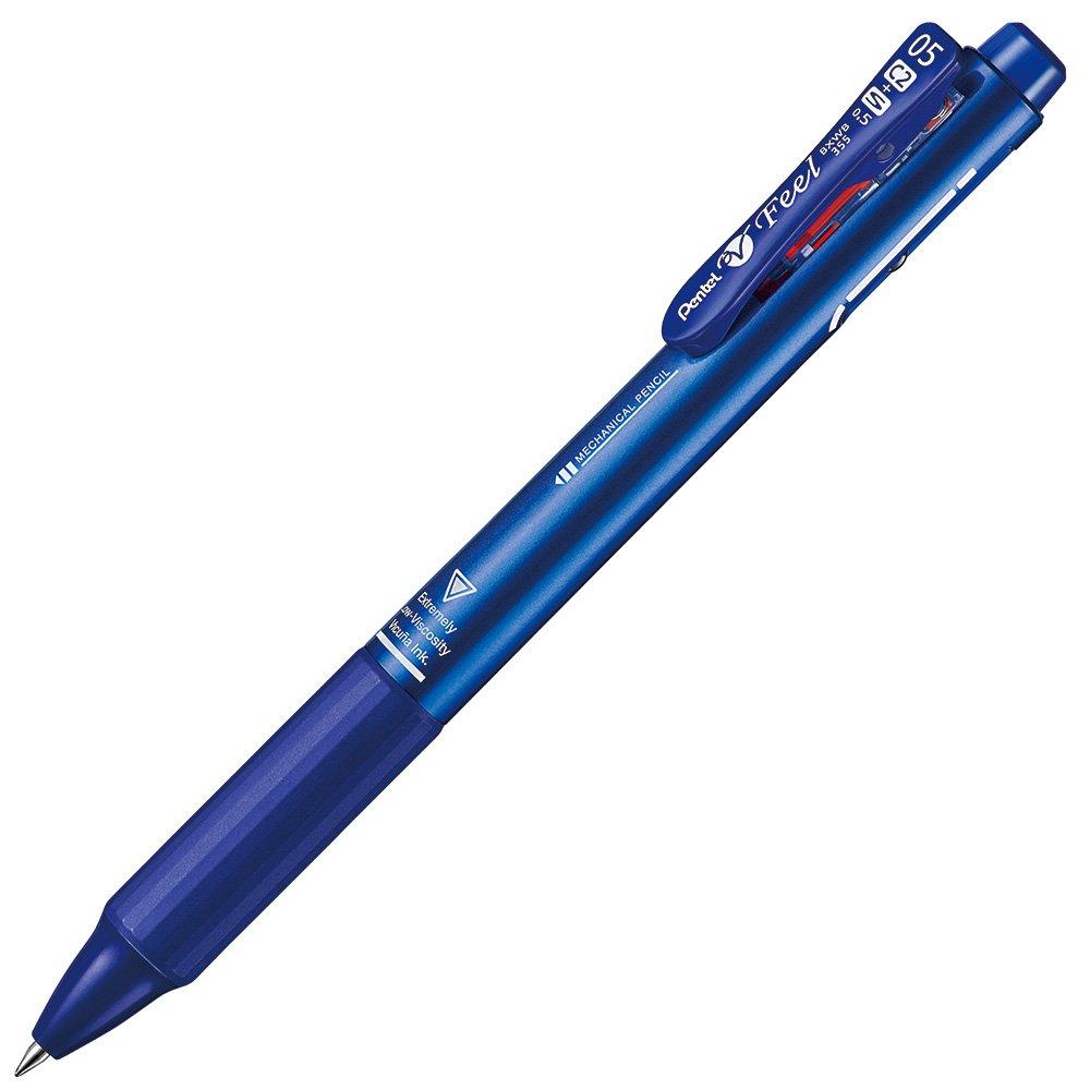 

Многофункциональная шариковая ручка Pentel Feel BXWB355MC металлик синий [диаметр шарика] 0,5 мм